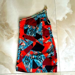 Marciano XS Off-the-Shoulder short dress with gold chain strap